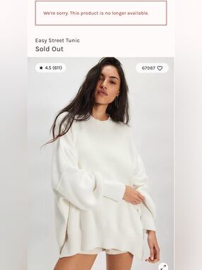 Free People Easy Street Tunic Sweater